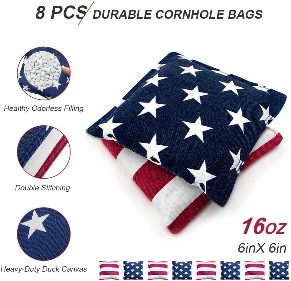 Cornhole Boards Solid Wood Set