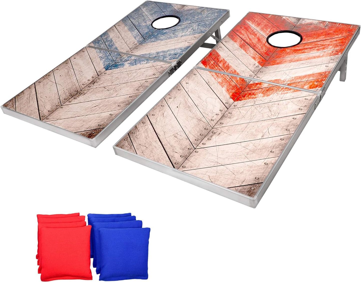 Cornhole Boards Regulation Cornhole Set - 8 Bags & Rules Included