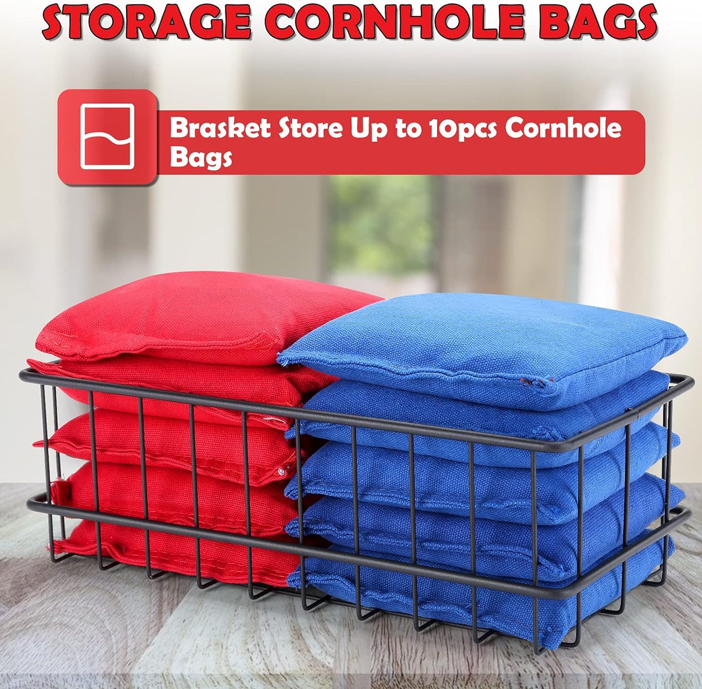 Cornhole Boards Hanger, 2 PCS Hooks Hanging Cornhole Boards, Cornhole Accessories Wall Mount, Cornhole Board Games Holder Storage