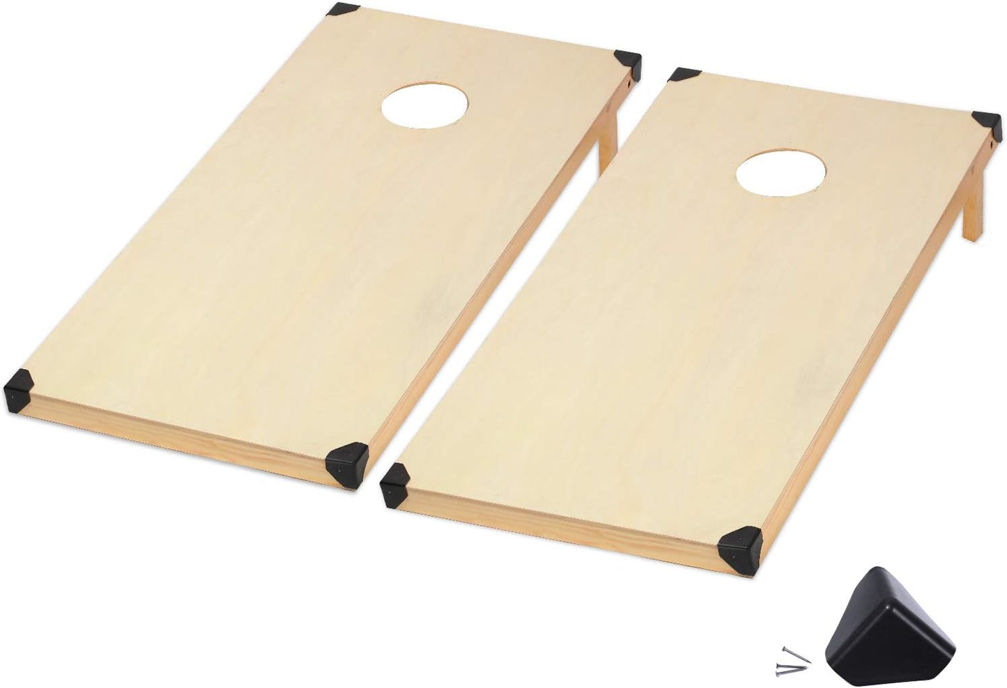 Cornhole Boards Corner Guards  Protector, Suitable for Between 4 x 2 or 3 x 2 ft Game Boards Corner Cushions to Prevent Cornhole Boards Damage, 1.96 x 1.96 x 1.96 Inch