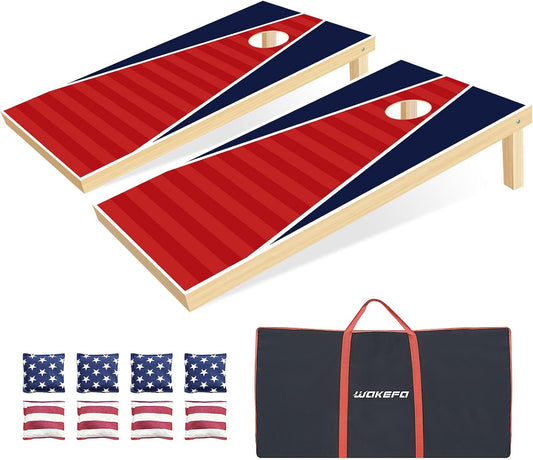 Cornhole Boards Solid Wood Set