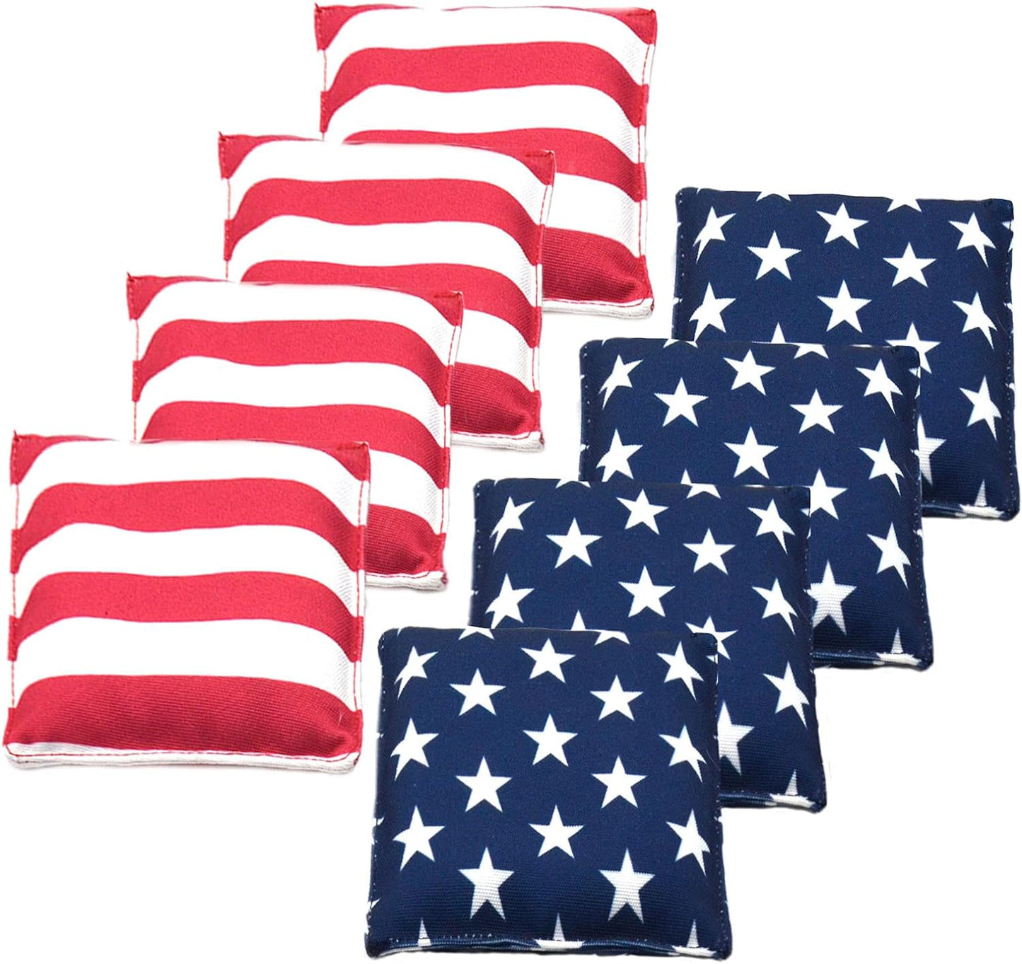 Cornhole Bags Weather Resistant Standard Bags, Set of 8 Regulation Professional Corn Hole Bags Carry Case