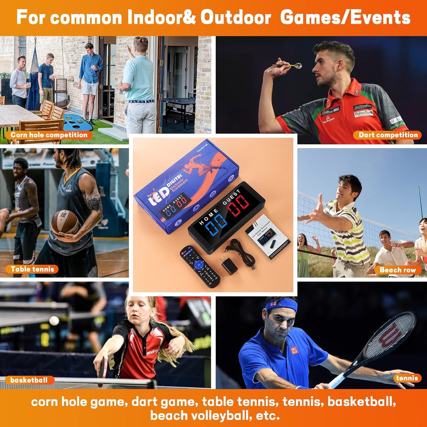 Cornhole Portable Electronic Scoreboard